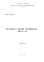 prikaz prve stranice dokumenta Fleksija i torzija prostorne krivulje