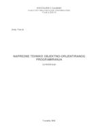 prikaz prve stranice dokumenta Napredne tehnike objektno-orijentiranog programiranja