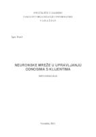 prikaz prve stranice dokumenta Neuronske mreže u upravljanju odnosima s klijentima