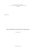 prikaz prve stranice dokumenta Razvoj aplikacije za elektroničko glasovanje