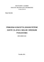 prikaz prve stranice dokumenta Primjena koncepta uravnotežene karte ciljeva u malim i srednjim poduzećima