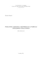 prikaz prve stranice dokumenta Poslovna logistika i distribucija u funkciji uspješnog poslovanja