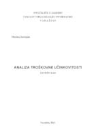 prikaz prve stranice dokumenta Analiza troškovne učinkovitosti