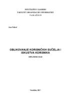 prikaz prve stranice dokumenta Oblikovanje korisničkih sučelja i iskustva korisnika