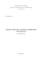 prikaz prve stranice dokumenta Uzorci dizajna u razvoju mobilnih aplikacija