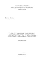 prikaz prve stranice dokumenta Analiza odnosa strukture kapitala i obilježja poduzeća