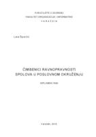 prikaz prve stranice dokumenta Čimbenici ravnopravnosti spolova u poslovnom okruženju