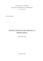 prikaz prve stranice dokumenta Izrada prediktivnih modela u marketingu