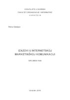 prikaz prve stranice dokumenta Izazovi u internetskoj marketinškoj komunikaciji