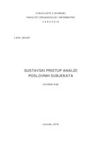 prikaz prve stranice dokumenta Sustavski pristup analizi poslovnih subjekata