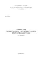 prikaz prve stranice dokumenta Usporedba parametarskih i neparametarskih statističkih metoda