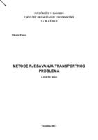 prikaz prve stranice dokumenta Metode rješavanja transportnog problema