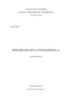 prikaz prve stranice dokumenta Rekurzivni upiti u PostgreSQL-u