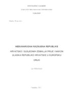 prikaz prve stranice dokumenta Međunarodna razmjena Republike Hrvatske i susjednih zemalja prije i nakon ulaska Republike Hrvatske u Europsku uniju