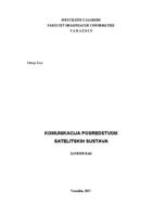 prikaz prve stranice dokumenta Komunikacija posredstvom satelitskih sustava