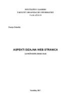 prikaz prve stranice dokumenta Aspekti dizajna web stranica