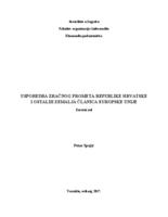 prikaz prve stranice dokumenta Usporedba zračnog prometa Republike Hrvatske i ostalih zemalja članica Europske unije