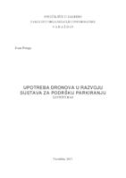 prikaz prve stranice dokumenta Upotreba dronova u razvoju sustava za podršku parkiranju