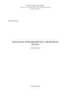 prikaz prve stranice dokumenta Socijalno poduzetništvo u hrvatskoj praksi