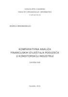 prikaz prve stranice dokumenta KOMPARATIVNA ANALIZA FINANCIJSKIH IZVJEŠTAJA PODUZEĆA U KONDITORSKOJ INDUSTRIJI