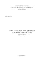 prikaz prve stranice dokumenta Analiza podataka o ponudi stanova u Varaždinu