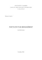 prikaz prve stranice dokumenta Participativni menadžment