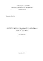 prikaz prve stranice dokumenta Kreativno rješavanje problema i odlučivanje