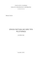 prikaz prve stranice dokumenta Izrada računalne igre tipa Pilotwings