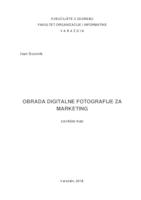 prikaz prve stranice dokumenta Obrada digitalne fotografije za marketing