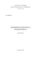 prikaz prve stranice dokumenta Rudarenje podataka u poduzetništvu