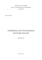 prikaz prve stranice dokumenta Proširenja Jupyter notebook razvojne  okoline