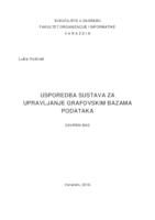 prikaz prve stranice dokumenta Usporedba sustava za upravljanje graf bazama podataka