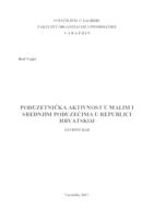 prikaz prve stranice dokumenta Poduzetnička aktivnost u malim i srednjim poduzećima u Republici Hrvatskoj