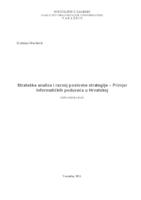 prikaz prve stranice dokumenta Strateška analiza i razvoj poslovne strategije - Primjer informatičkih poduzeća u Hrvatskoj