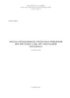 prikaz prve stranice dokumenta Razvoj programskog proizvoda primjenom MSF metodike u MS .NET  razvojnom okruženju 