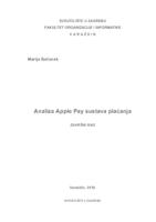 prikaz prve stranice dokumenta Analiza Apple Pay sustava plaćanja