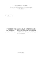 prikaz prve stranice dokumenta Proces fiskalizacije u Republici Hrvatskoj i programska podrška