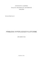 prikaz prve stranice dokumenta Primjena Hyperledger platforme