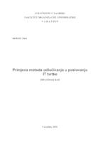 prikaz prve stranice dokumenta Primjena metoda odlučivanja u poslovanju IT tvrtke