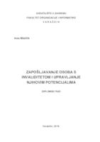 prikaz prve stranice dokumenta Zapošljavanje osoba s invaliditetom i upravljanje njihovim potencijalima