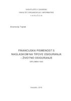 prikaz prve stranice dokumenta Financijska pismenost s naglaskom na tipove osiguranja – životno osiguranje