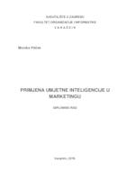 prikaz prve stranice dokumenta Primjena umjetne inteligencije u marketingu