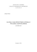 prikaz prve stranice dokumenta Uloga cjeloživotnog učenja i položaj zaposlenika