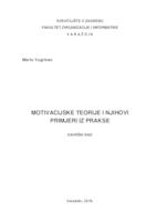 prikaz prve stranice dokumenta Motivacijske teorije i njihovi primjeri iz prakse