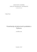 prikaz prve stranice dokumenta Vizualizacija strukturiranih podataka u Pythonu