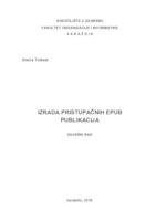 prikaz prve stranice dokumenta Izrada pristupačnih EPUB publikacija