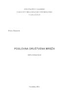 prikaz prve stranice dokumenta Poslovna društvena mreža