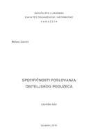 prikaz prve stranice dokumenta Specifičnosti poslovanja obiteljskog poduzeća