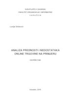 prikaz prve stranice dokumenta Analiza prednosti i nedostataka online trgovine na primjeru