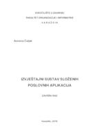 prikaz prve stranice dokumenta Izvještajni sustav složenih poslovnih aplikacija